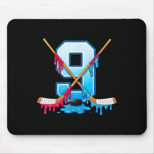 Hockey 9 Jaar Oude Ijs Drip Jeugd 9e Verjaardag Muismat