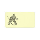Hockey-Adresetiketten Etiket (Voorkant)