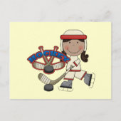 HOCKEY - Afrikaans-Amerikaanse meisjesshirts en ca Briefkaart (Voorkant)