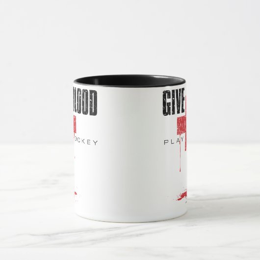 Hockey afspelen in het bloed v2 mok (Midden)