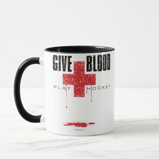Hockey afspelen in het bloed v2 mok (Links)