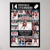 Hockey Afstudeerfeest 18 Foto Collage Poster (Voorkant)