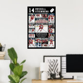 Hockey Afstudeerfeest 18 Foto Collage Poster (Thuiskantoor)