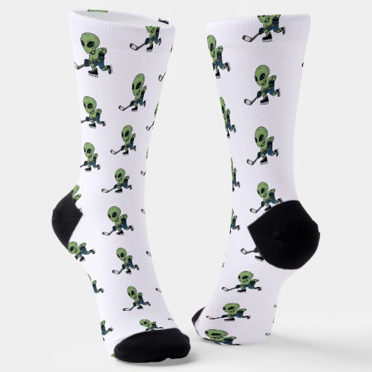 Hockey Alien Sokken (Gebogen)