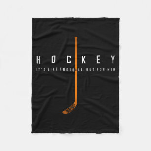 Hockey Als Voetbal Maar Dan Voor Mannen Zoon Grapp Fleece Deken