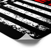 Hockey American Flag Cool Ice Hockey Player Mannen Poster (Hoek)