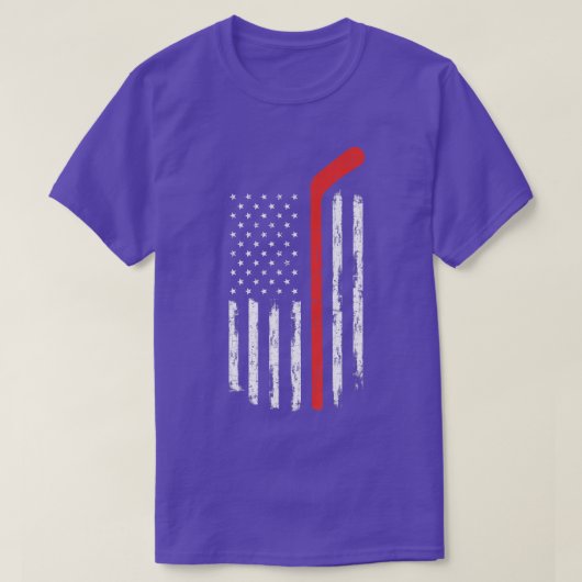 Hockey American Flag  Hockey T-shirt (Design voorkant)