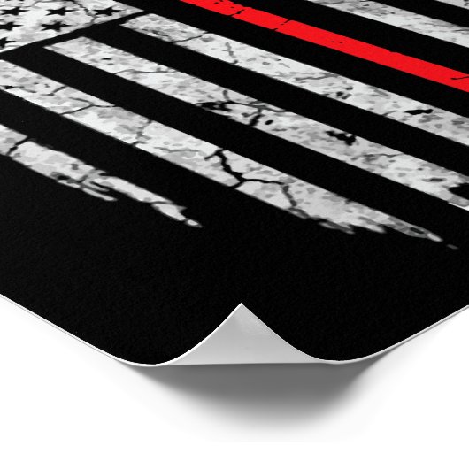 Hockey American Flag Hockey T-shirt IJshockey Spel Poster (Hoek)