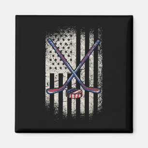 Hockey American Flag - VS Ice Hockey Magneet