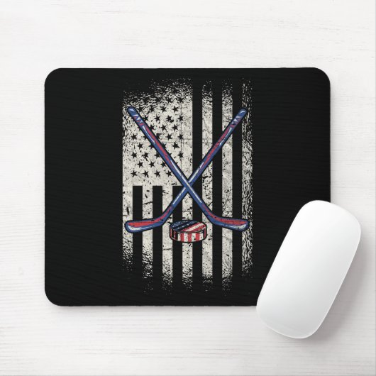 Hockey American Flag - VS Ice Hockey Muismat (Met muis)