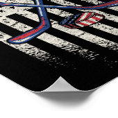Hockey American Flag - VS Ice Hockey Poster (Hoek)