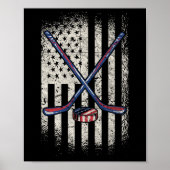 Hockey American Flag - VS Ice Hockey Poster (Voorkant)