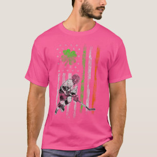 Hockey Amerikaanse Ierse vlag St Patricks Day Sham T-shirt