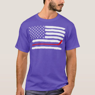 Hockey Amerikaanse vlag 1 T-shirt