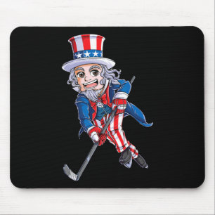 Hockey Amerikaanse Vlag 4 juli Kinder Jongens Oom Muismat