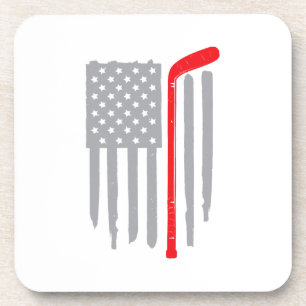 Hockey Amerikaanse vlag Bier Onderzetter