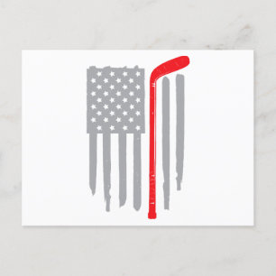 Hockey Amerikaanse vlag Briefkaart