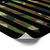 Hockey Amerikaanse vlag Camo US Patriottische Hock Poster (Hoek)