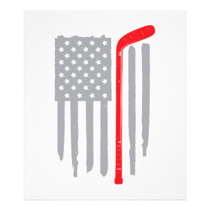Hockey Amerikaanse vlag Foto Afdruk