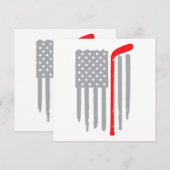 Hockey Amerikaanse vlag Kaart (Voorkant / Achterkant)