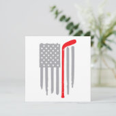 Hockey Amerikaanse vlag Kaart (Staand voorkant)