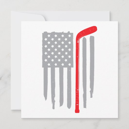 Hockey Amerikaanse vlag Kaart (Voorkant)