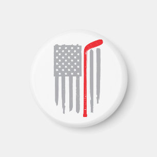 Hockey Amerikaanse vlag Magneet