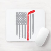 Hockey Amerikaanse vlag Muismat (Met muis)
