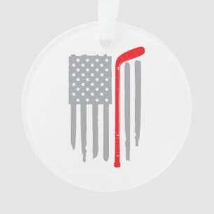 Hockey Amerikaanse vlag Ornament
