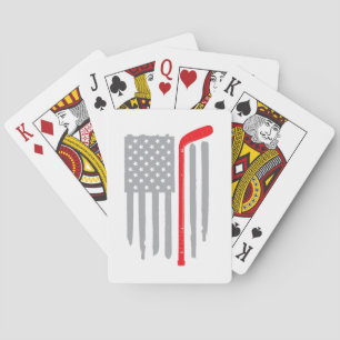 Hockey Amerikaanse vlag Pokerkaarten