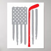 Hockey Amerikaanse vlag Poster (Voorkant)