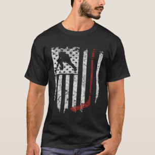 Hockey Amerikaanse vlag S T-shirt