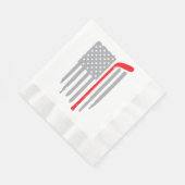 Hockey Amerikaanse vlag Servet (Hoek)