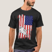 Hockey Amerikaanse Vlag T-shirt (Voorkant)