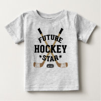 Hockey Baby Future Hockey Star Player Brown tikken