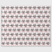 Hockey Baby Future Hockey Star Red Hockey Sticks Cadeaupapier (Vlak)