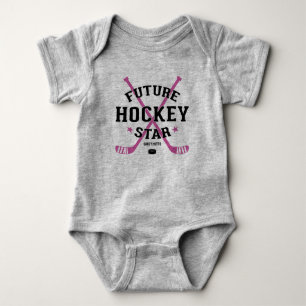 Hockey Baby Meisje Toekomstige Hockey Ster Roze St Romper