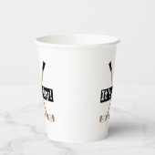 Hockey Baby shower Het is een Jongen Meisjesmuis. Papieren Bekers (Links)