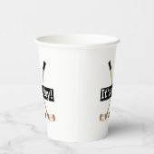 Hockey Baby shower Het is een Jongen Meisjesmuis. Papieren Bekers (Rechts)