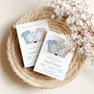 Hockey baby shower, hockey geslacht onthulling kaart