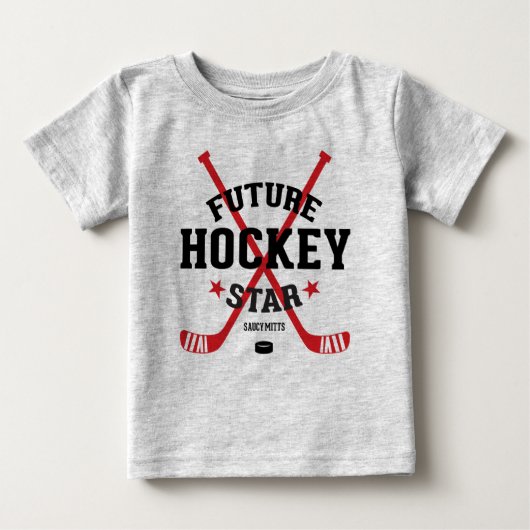 Hockey Babytrui Future Hockey Star Rood Sticks (Voorkant)