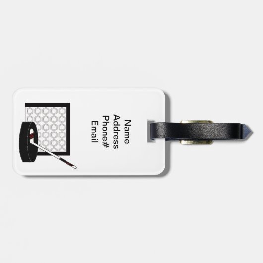 Hockey Bagagelabel (Achterkant horizontaal)