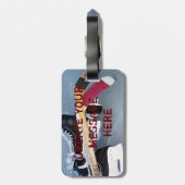 Hockey Bagagelabel (Achterkant verticaal)