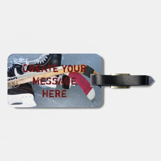 Hockey Bagagelabel (Achterkant horizontaal)