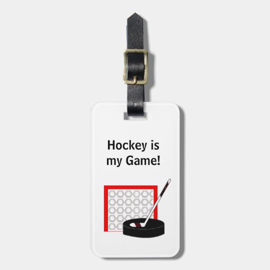 Hockey Bagagelabel (Voorkant verticaal)