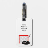 Hockey Bagagelabel (Achterkant verticaal)