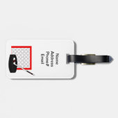 Hockey Bagagelabel (Achterkant horizontaal)