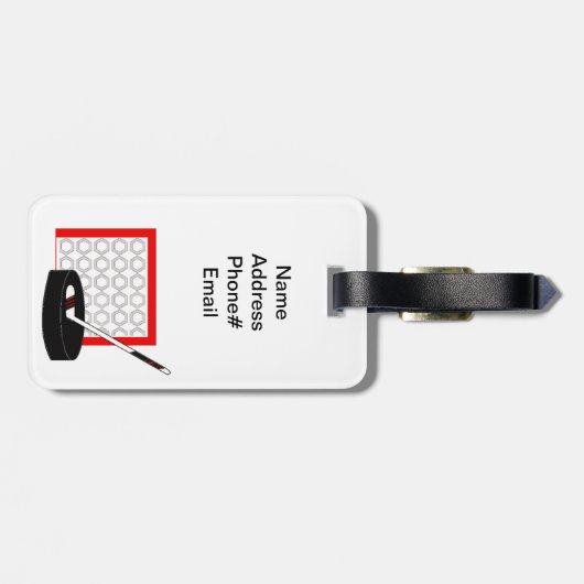 Hockey Bagagelabel (Achterkant horizontaal)
