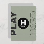 HOCKEY Bar Bat Mitzvah Klassieke uitvindingen Kaart (Voorkant / Achterkant)