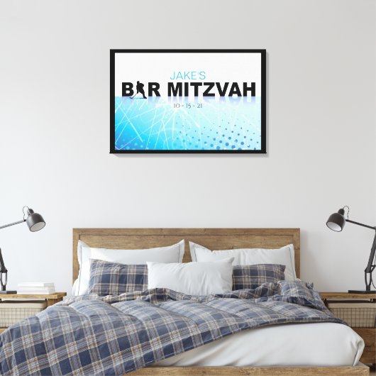 HOCKEY Bar Mitzvah Inloggeheugenbord Canvas Afdruk (Insitu (Slaapkamer))